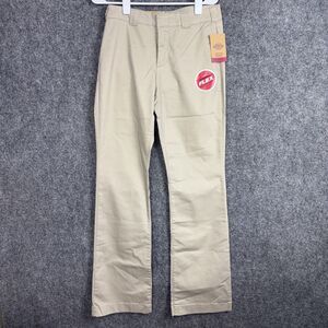 Dickies Pants Juniors Size 7 / 28 Beige Flex Bootcut